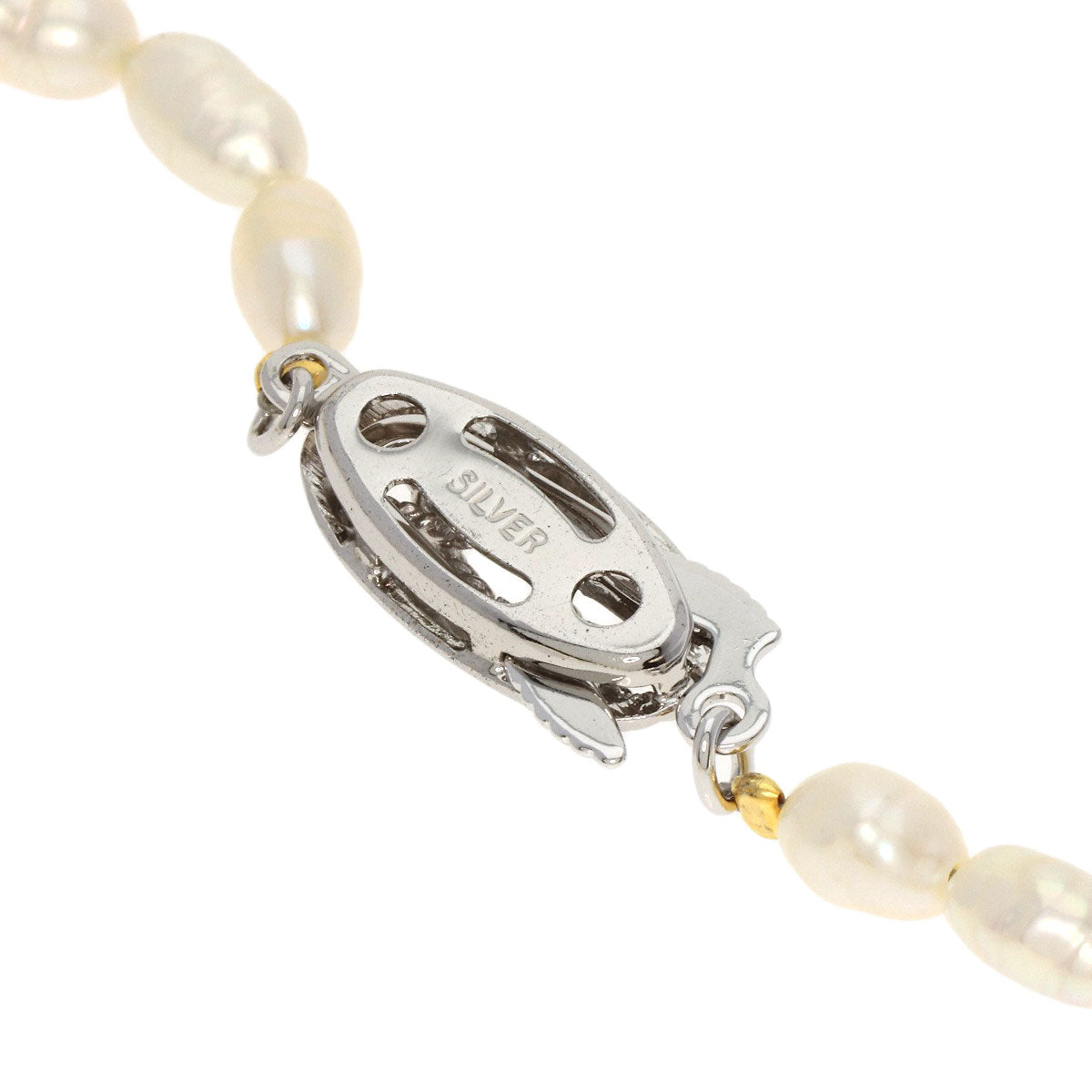 SELECT JEWELRY セレクトジュエリー 淡水パール 真珠 ネックレス SV レディース 中古