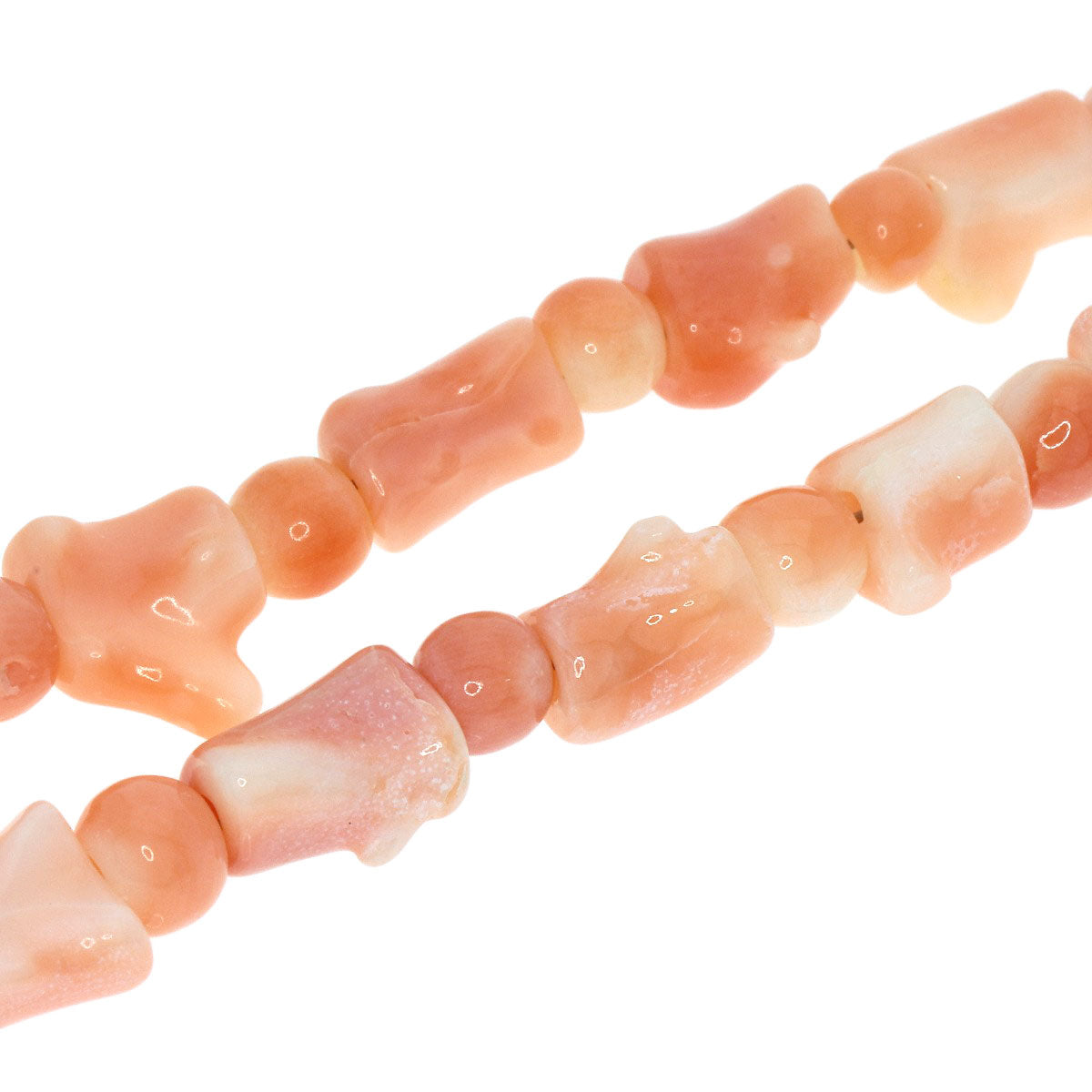 SELECT JEWELRY セレクトジュエリー 珊瑚 サンゴ ネックレス SV レディース 中古