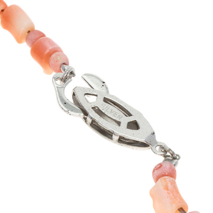 SELECT JEWELRY セレクトジュエリー 珊瑚 サンゴ ネックレス SV レディース 中古