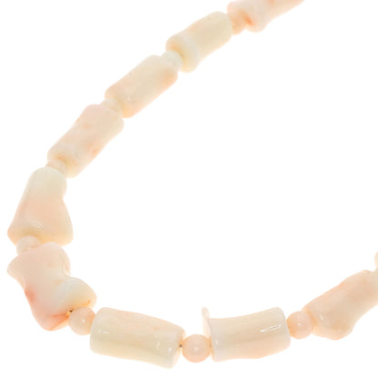 SELECT JEWELRY セレクトジュエリー 珊瑚 サンゴ ネックレス SV レディース 中古