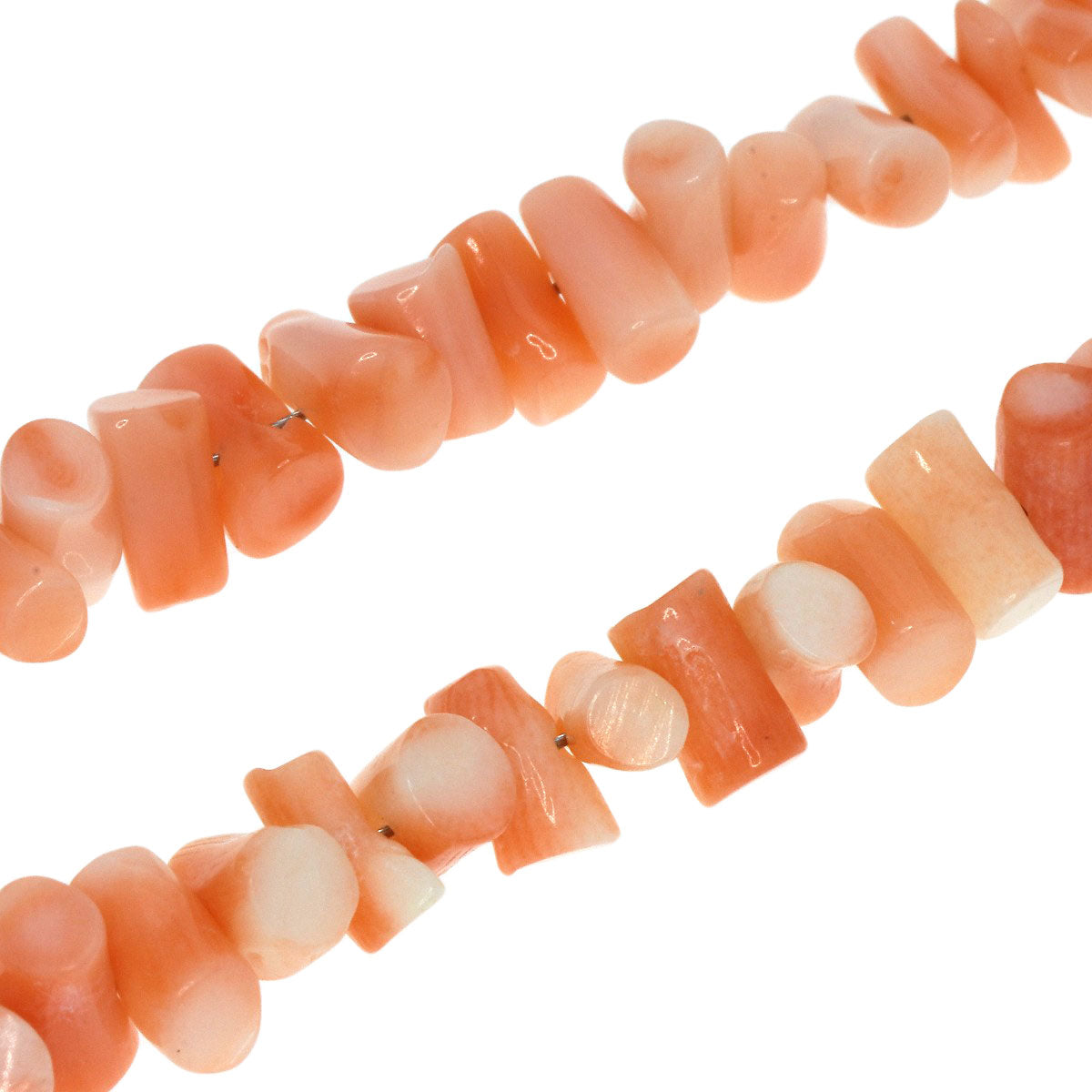 SELECT JEWELRY セレクトジュエリー 珊瑚 サンゴ ネックレス SV レディース 中古