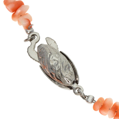 SELECT JEWELRY セレクトジュエリー 珊瑚 サンゴ ネックレス SV レディース 中古