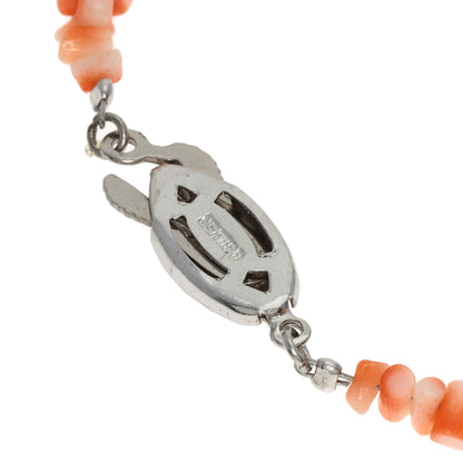 SELECT JEWELRY セレクトジュエリー 珊瑚 サンゴ ネックレス SV レディース 中古