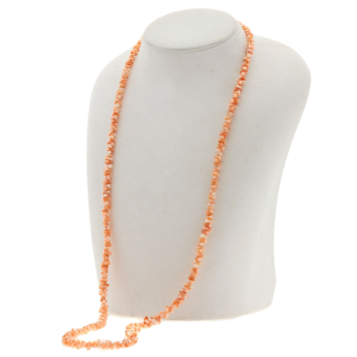 SELECT JEWELRY セレクトジュエリー 珊瑚 サンゴ ネックレス SV レディース 中古