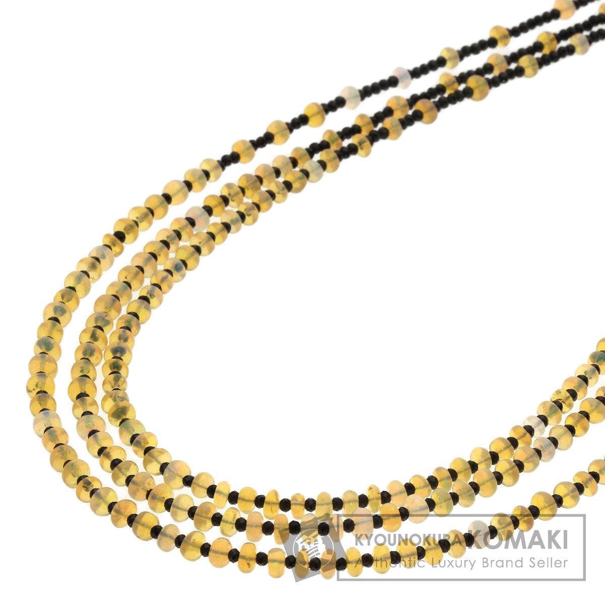 SELECT JEWELRY セレクトジュエリー オパール スピネル 3連 ネックレス 金属製 レディース 中古