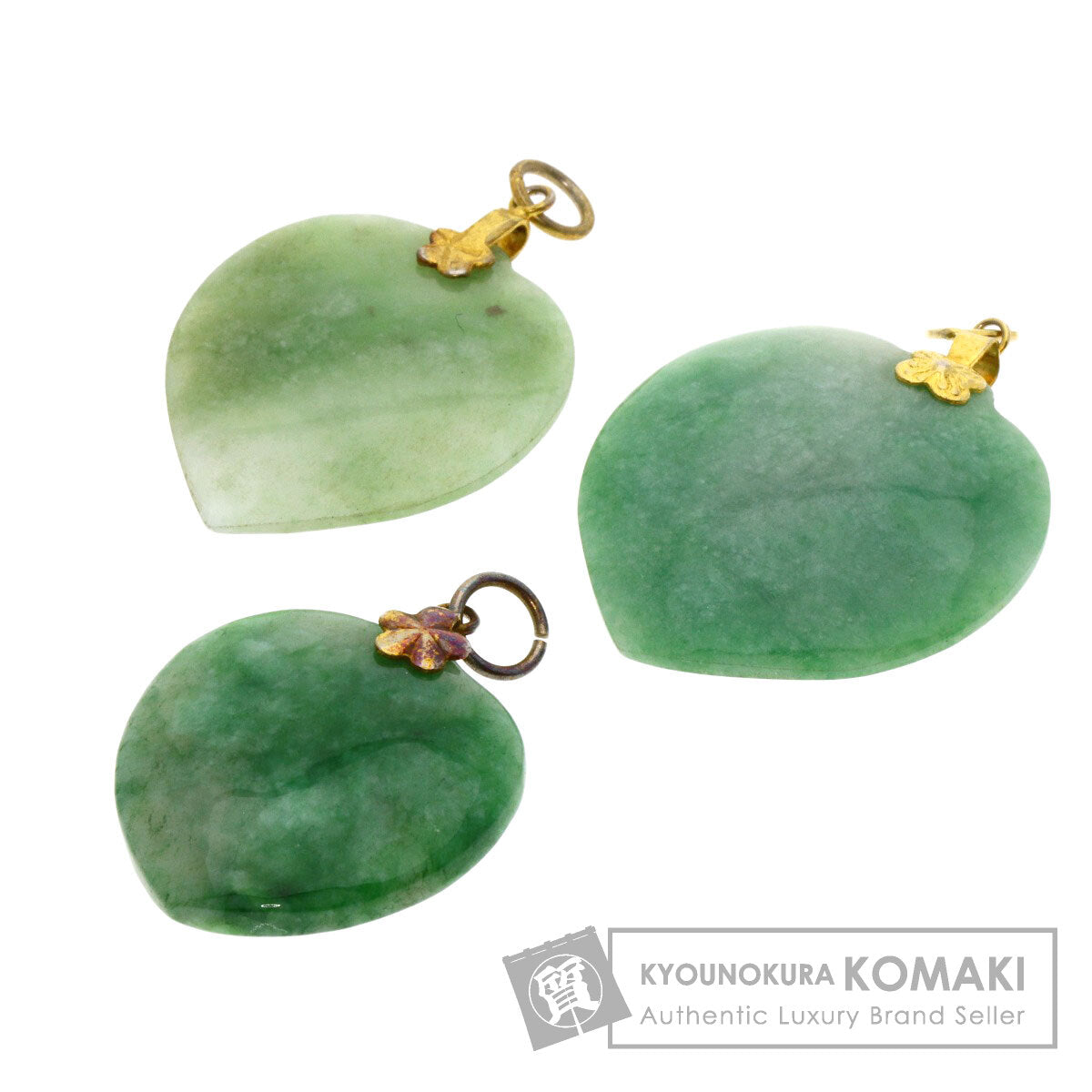 SELECT JEWELRY セレクトジュエリー 天然石 3点セット ペンダントトップ GP レディース 中古