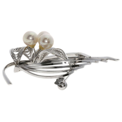 SELECT JEWELRY セレクトジュエリー アコヤパール 真珠 ブローチ 金属製 レディース 中古