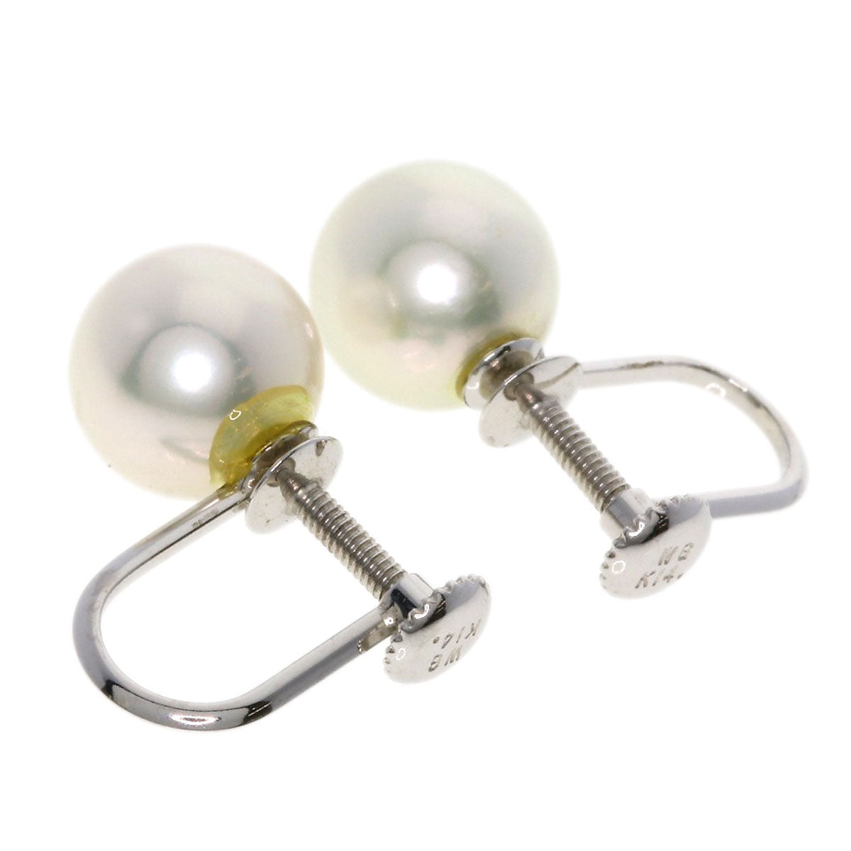 SELECT JEWELRY セレクトジュエリー アコヤパール 真珠 イヤリング K14WG レディース 中古