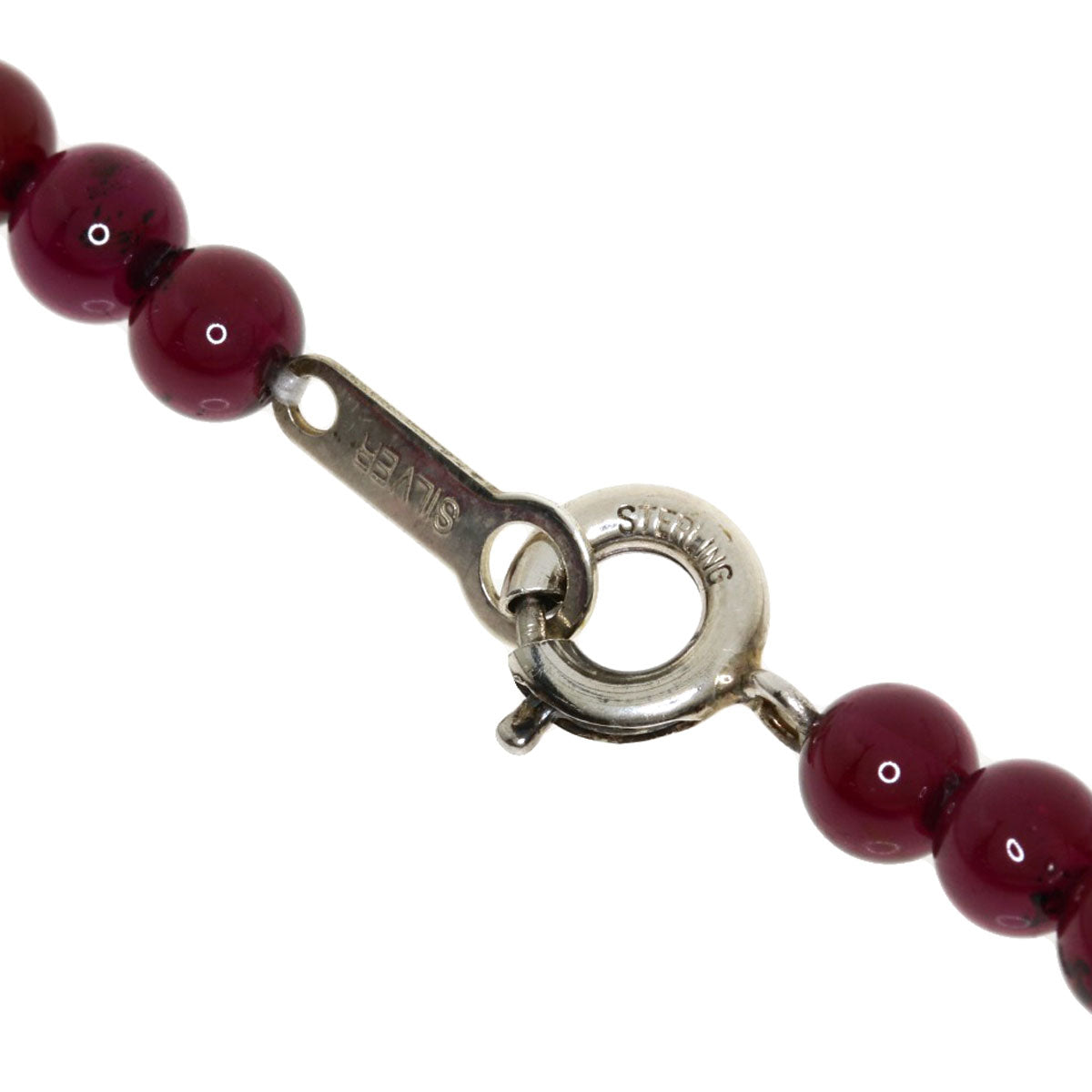 SELECT JEWELRY セレクトジュエリー ガーネット ネックレス SV レディース 中古