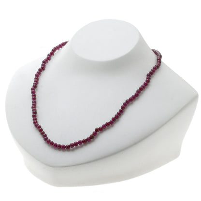 SELECT JEWELRY セレクトジュエリー ガーネット ネックレス SV レディース 中古