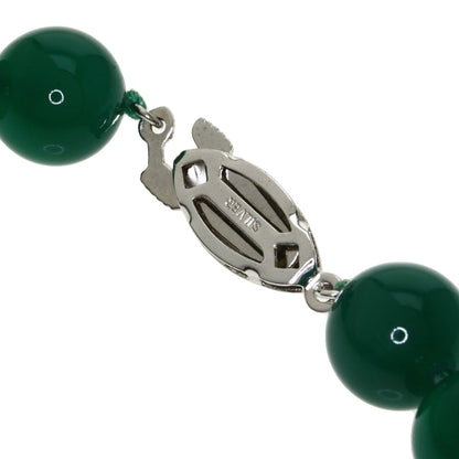 SELECT JEWELRY セレクトジュエリー カラーストーン グリーン ネックレス SV レディース 中古