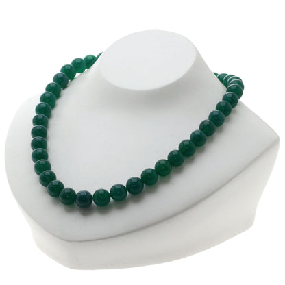 SELECT JEWELRY セレクトジュエリー カラーストーン グリーン ネックレス SV レディース 中古