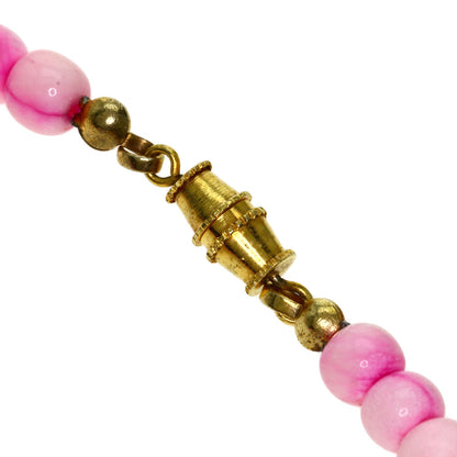 SELECT JEWELRY セレクトジュエリー カラーストーン ピンク ネックレス GP レディース 中古