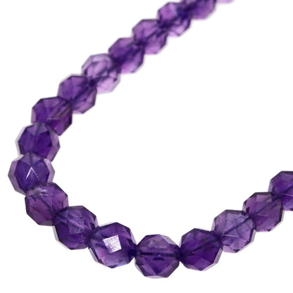SELECT JEWELRY セレクトジュエリー カラーストーン パープル ネックレス SV レディース 中古