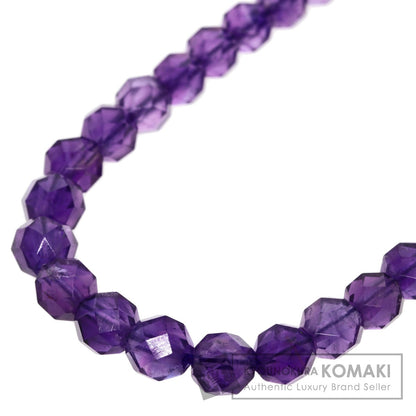 SELECT JEWELRY セレクトジュエリー カラーストーン パープル ネックレス SV レディース 中古