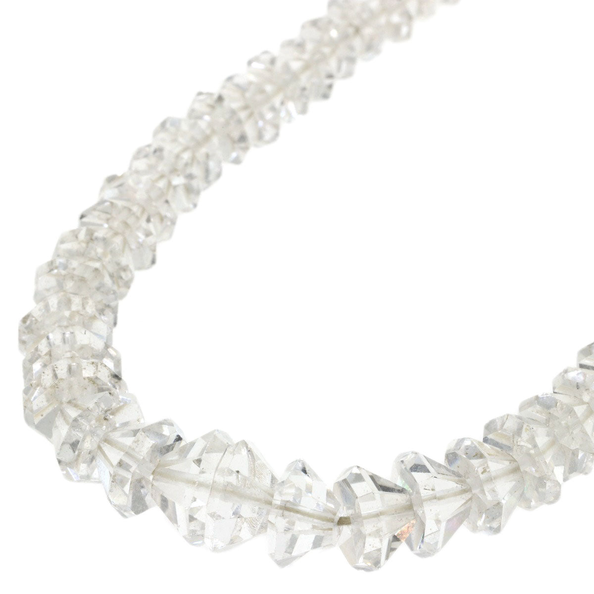 SELECT JEWELRY セレクトジュエリー カラーストーン クリア ネックレス SV レディース 中古
