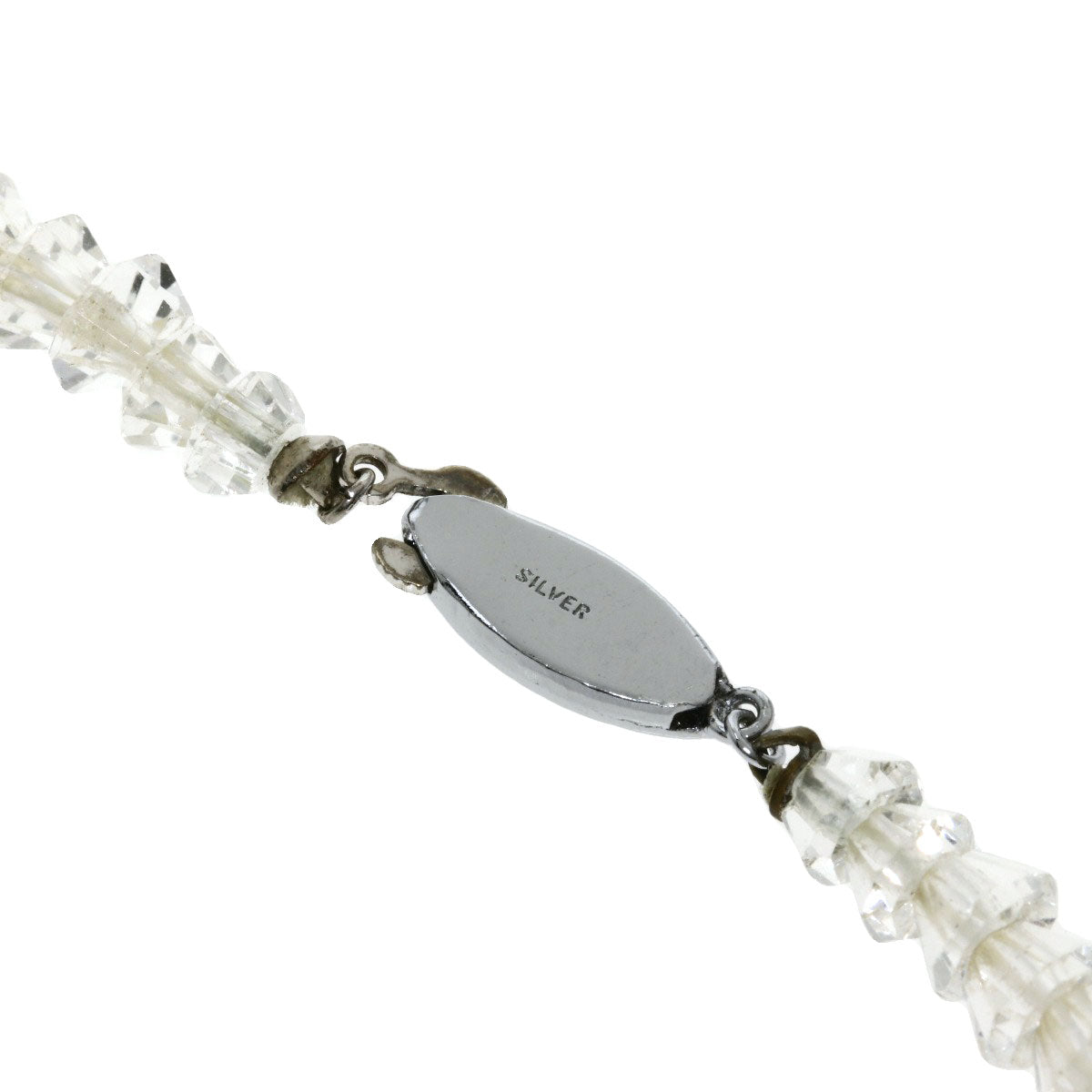 SELECT JEWELRY セレクトジュエリー カラーストーン クリア ネックレス SV レディース 中古