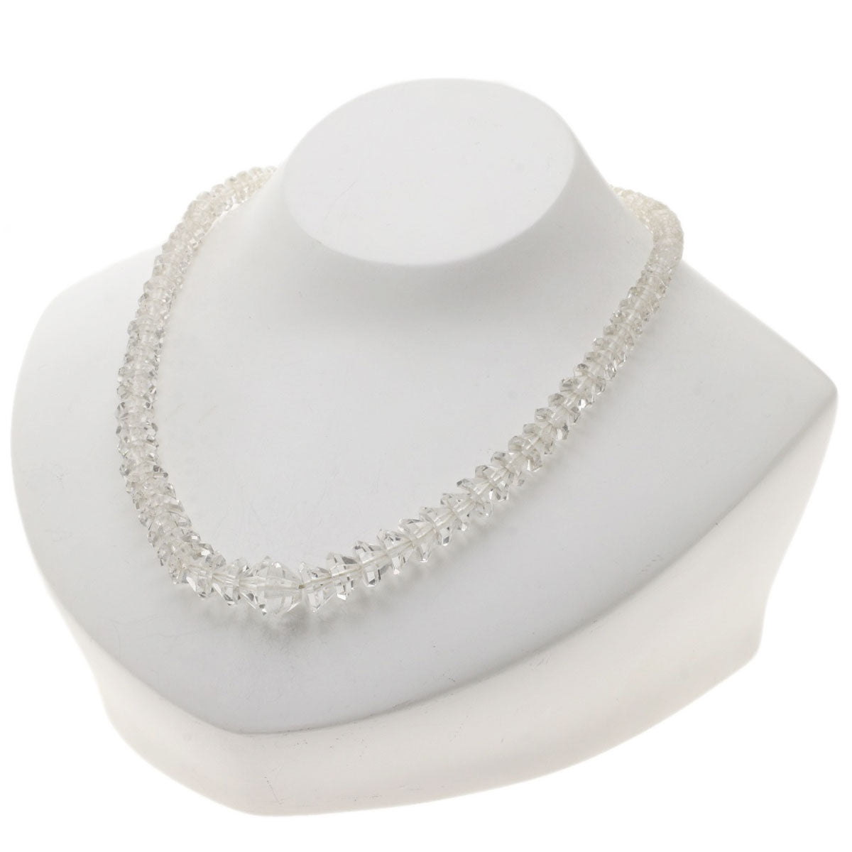 SELECT JEWELRY セレクトジュエリー カラーストーン クリア ネックレス SV レディース 中古