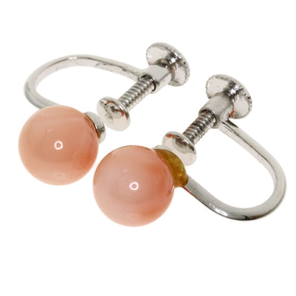 SELECT JEWELRY セレクトジュエリー サンゴ 珊瑚 イヤリング SV レディース 中古