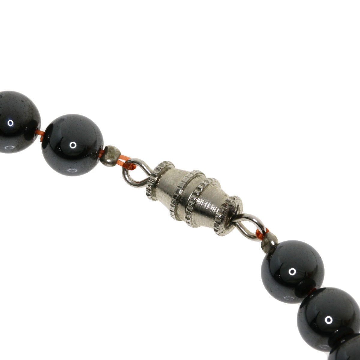 SELECT JEWELRY セレクトジュエリー カラーストーン ブラックシルバー ネックレス 金属製 レディース 中古