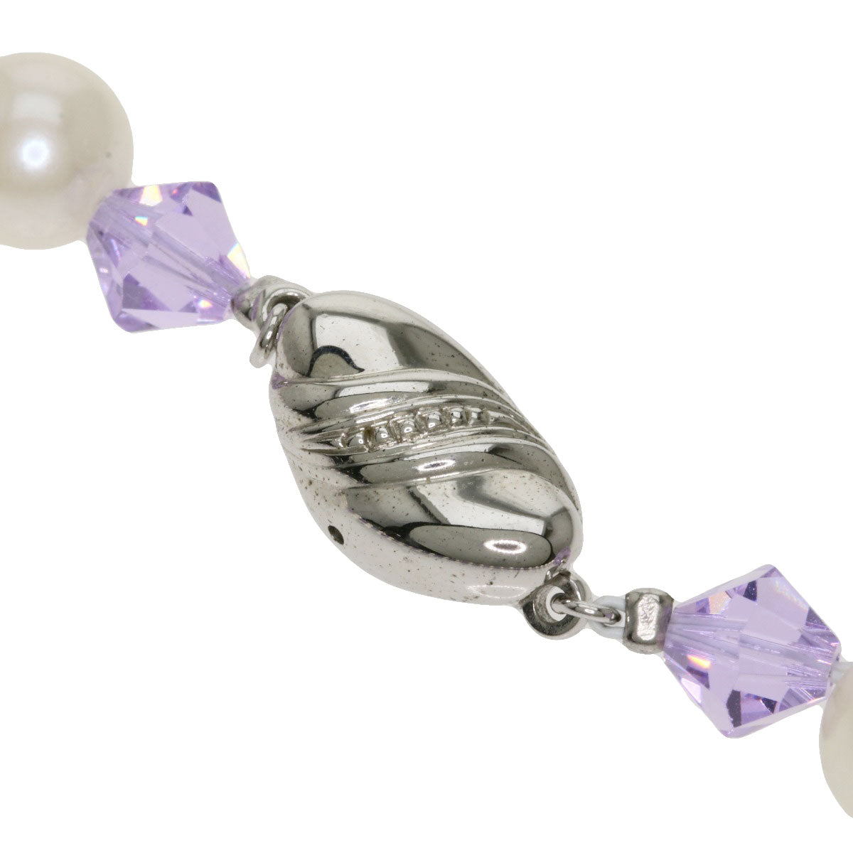 SELECT JEWELRY セレクトジュエリー パール 真珠 ビーズ ネックレス SV レディース 中古