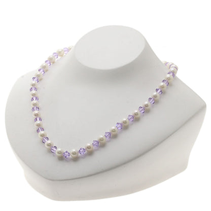 SELECT JEWELRY セレクトジュエリー パール 真珠 ビーズ ネックレス SV レディース 中古