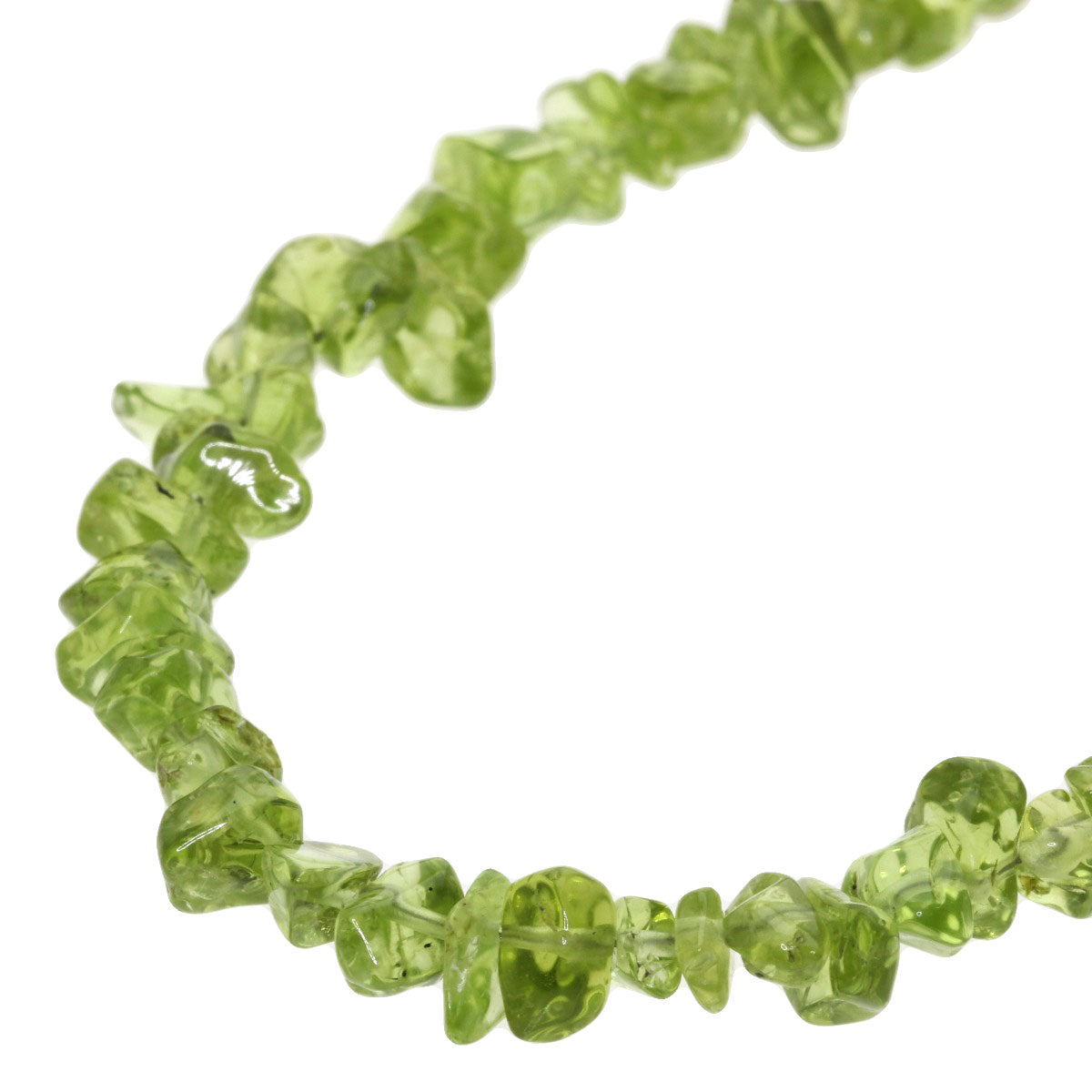 SELECT JEWELRY セレクトジュエリー カラーストーン グリーン ネックレス SV レディース 中古